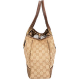 Gucci Monogram GG Metallic Leather Princy Tote Shoulder Bag