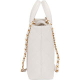 [Chanel Stitching Caviar Leather Small Bowling Handbag