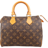 Louis Vuitton Monogram Canvas Speedy 25 Handbag