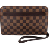 Louis Vuitton Monogram Damier Ebene Sant Louis Clutch - vintageandkickz