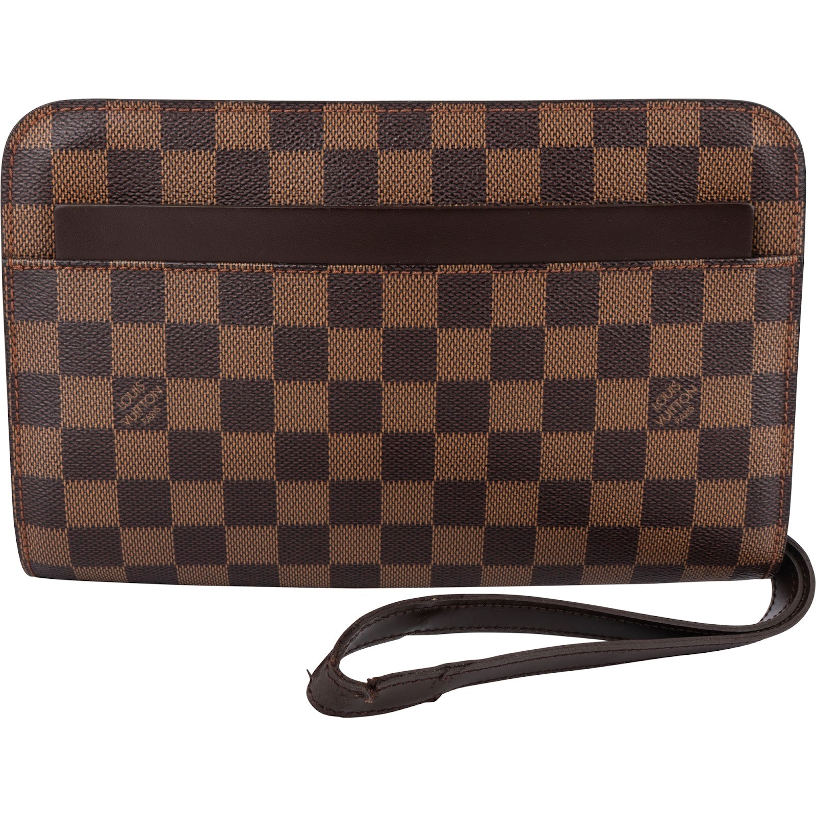 Louis Vuitton Monogram Damier Ebene Sant Louis Clutch - vintageandkickz