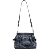 Miu Miu Blue Vitello Lux Leather Bow Handbag