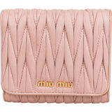 Miu Miu Matelassé Nappa Leather Small Wallet