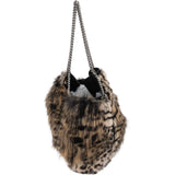Stella McCartney Faux Fur Falabella 2 Way Shopper Tote Shoulder Bag