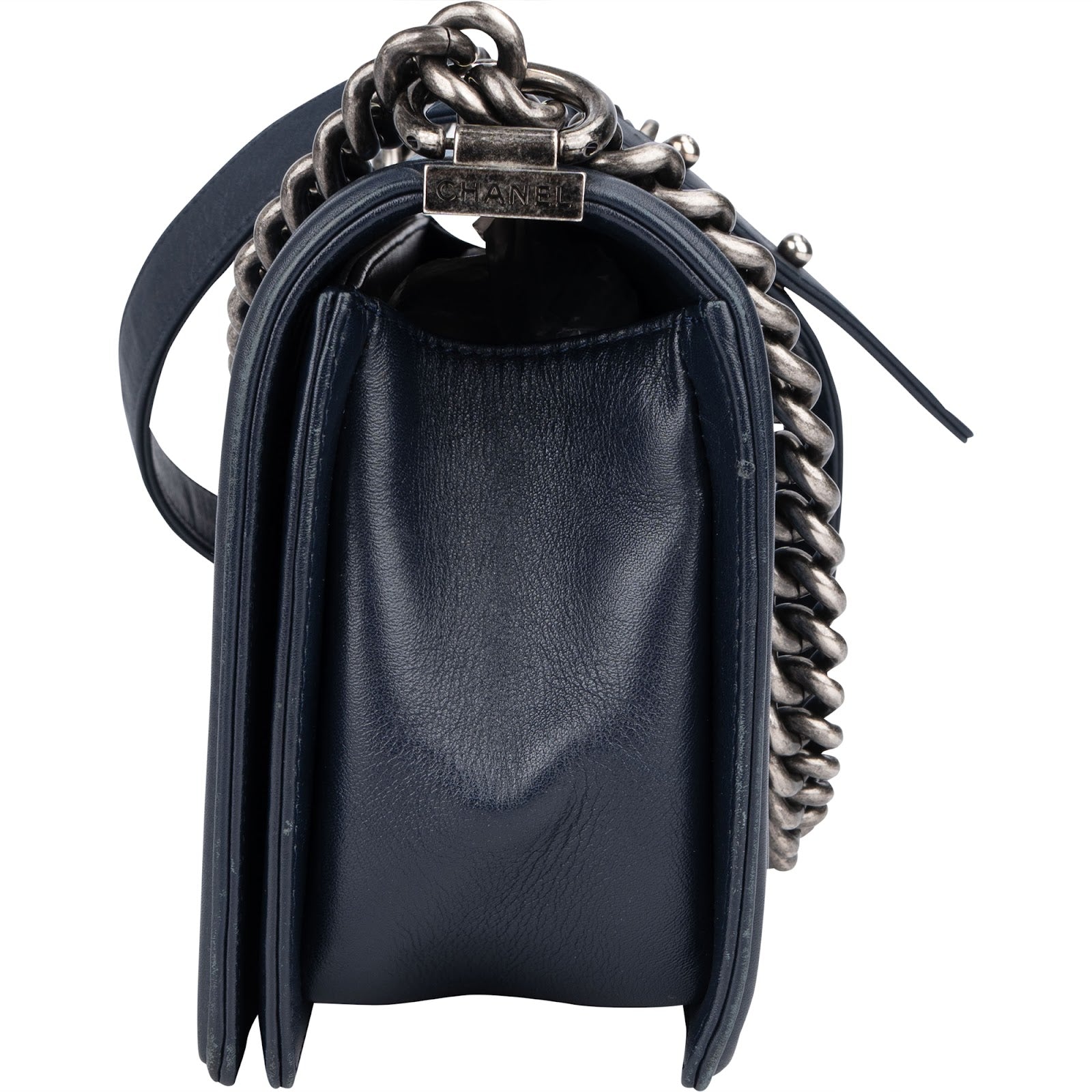 Chanel Quilted Lambskin Boy Single Flap Crossbody Bag xx maße - vintageandkickz