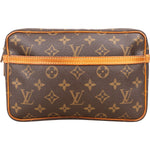 Louis Vuitton Monogram Canvas Compiegne 23 Clutch - vintageandkickz