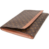Louis Vuitton Monogram Canvas Porte Documents Laptop Clutch