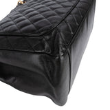 Chanel Quilted Caviar Leather Grand Shopping Tote Shoulder Bag