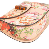 Gucci Beige Leather Daily Floral Bamboo 1967 Top Handle Handbag