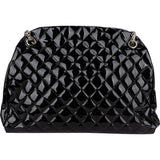 Chanel Patent Leather Palladium Soft Tote CC Shoulder Bag