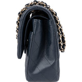 Chanel Quilted Caviar Leather Medium Double Flap Shoulder Bag