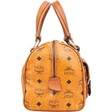 MCM Monogram Visetos Boston Pocket Handbag