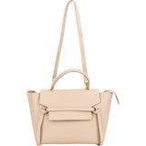 Céline Beige Grained Leather Belt Handbag