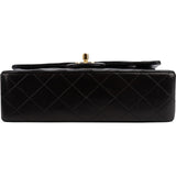 Chanel Quilted Lambskin 24K Gold Small Double Flap Shoulder Bag