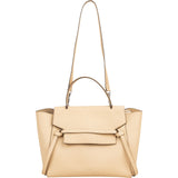 Celine Beige Grained Calfskin Belt Handbag