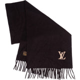 [🔄️B06 / F29] Louis Vuitton Wool Monogram Emblem Cashmere Schal Scarf - vintageandkickz