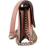 Gucci Leather Interlocking GG Wallet On Chain Crossbody Bag