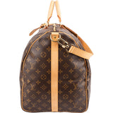 Louis Vuitton Monogram Canvas Keepall 60 Bandoulière Travel Bag