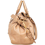 Miu Miu Vitello Lux Bow Satchel Handbag