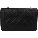 Chanel Quilted Lambskin 24K Gold Diana Single Flap Crossbody Bag