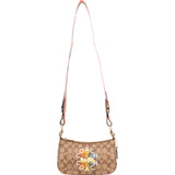 Coach Monogram Demi in Signature Canvas Radial Rainbow Crossbody Bag