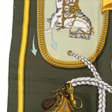 Hermès Grand Apparat Silk Carre 90 Scarf Tuch