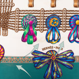 Hermès Les Rubans du Cheval Silk Carre 90 Scarf Tuch