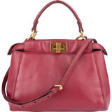 Fendi Leather Peekaboo Mini Handbag