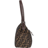 Fendi FF Monogram Baguette Buckle Shoulder Bag