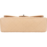 Chanel Quilted Caviar Leather Palladium Jumbo Single Flap Crossbody Bag