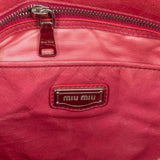 Miu Miu Pink Vitello Lux Leather Bow Satchel Handbag