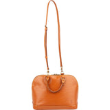 Louis Vuitton Cognac Epi Leather Alma PM Handbag