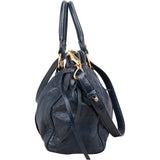 Miu Miu Vitello Lux Leather Drawstring Satchel Handbag