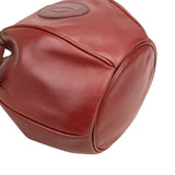 Cartier Bordeaux Leather Bucket Shoulder Bag