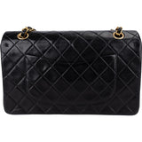 Chanel Quilted Lambskin 24K Gold Medium Double Flap Shoulder Bag