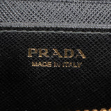 Prada Saffiano Leather Small Zip Around Coin Purse Wallet