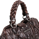 Miu Miu Matelassé Leather Coffer Handbag