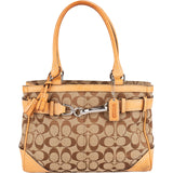 Coach Monogram Signature Canvas Hampton Carryall Handbag