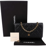 Chanel Quilted Caviar Leather CC Wallet On Chain Crossbody Bag