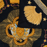 Hermès Pols et Cocardes Silk Carre 90 Scarf Tuch