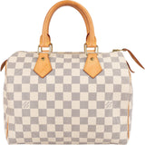 Louis Vuitton Monogram Damier Azur Canvas Speedy 25 Handbag