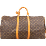 Louis Vuitton Monogram Canvas Keepall 55 Bandoulière Travel Bag