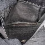 Prada Black Saffiano Triangle Leather Wallet