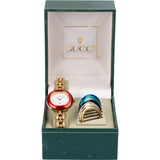 Gucci Gold Tone Change Bezel 11/12.2 Women Watch