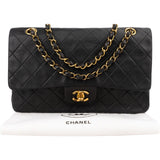 Chanel Quilted Lambskin 24K Gold Medium Double Flap Shoulder Bag