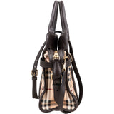 Burberry Haymarket Check Minford Satchel Handbag - vintageandkickz