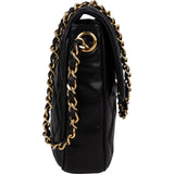 Chanel Quilted Lambskin CC Single Flap Crossbody Bag - vintageandkickz