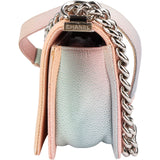 Chanel Rainbow Caviar Leather Boy Single Flap Crossbody Bag