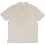 Prada Cream Frottee Cotton Polo T-Shirt (L)