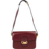 Celine Boxcalf Leather Horse Carriage Triomphe Shoulder Bag
